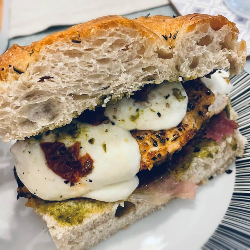 This is pure deli delight, you can forget about spending a fortune at your local deli on a sandwich when you can just make this at home.